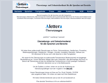 Tablet Screenshot of alettera.com